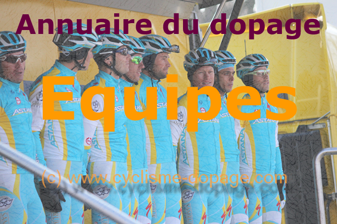 Annuaire du dopage par equipe