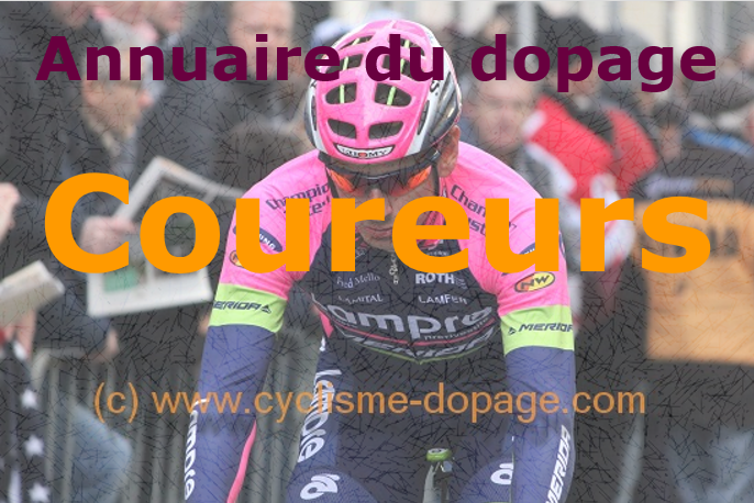 Doping directory by rider