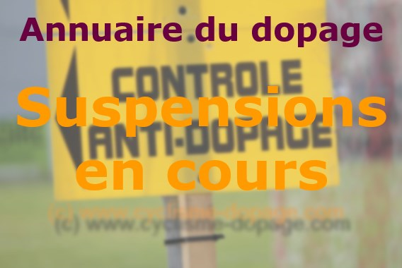 Annuaire des suspensions en cours