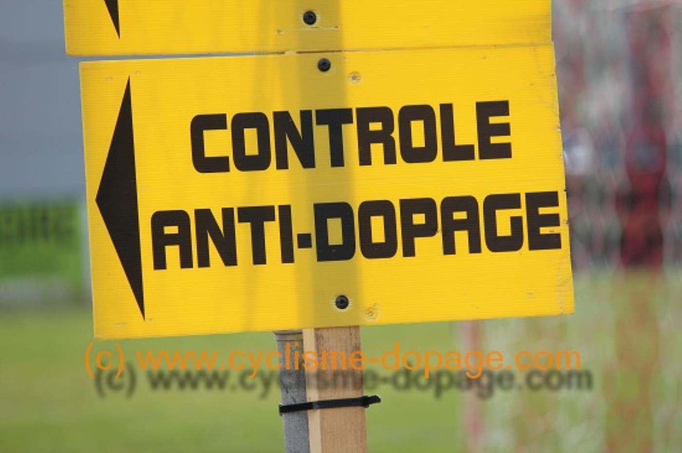 Contrle antidopage Pancarte